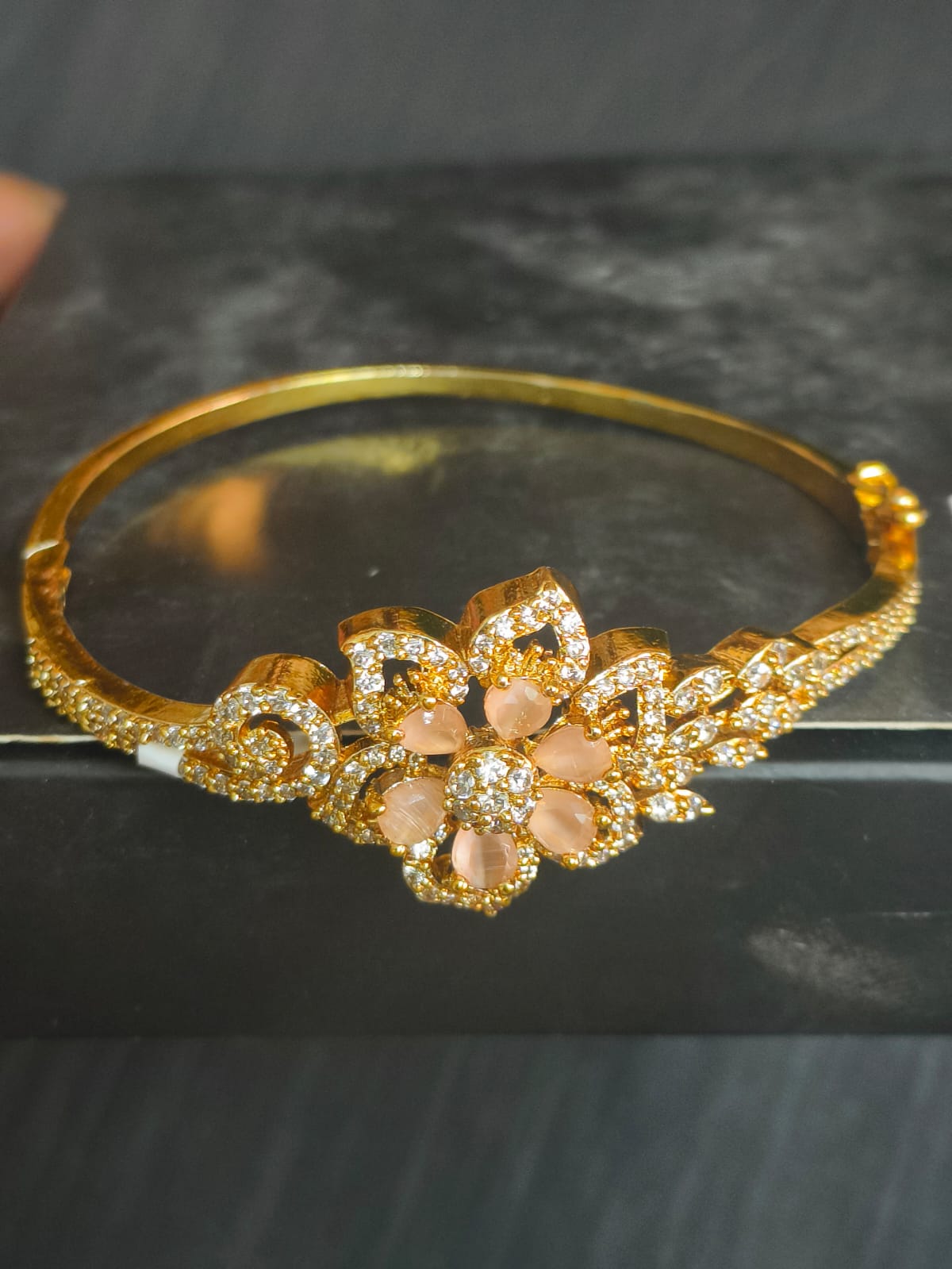 Orange Flower Bracelet